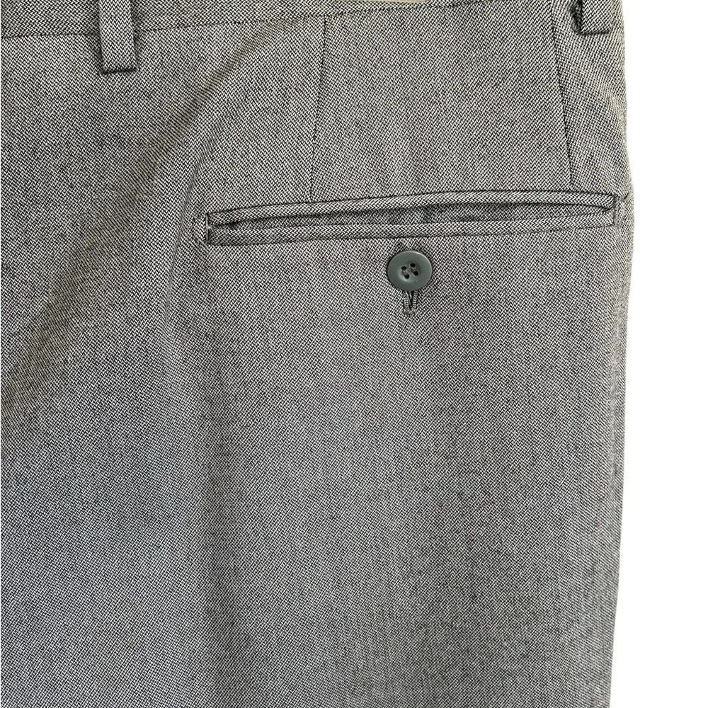 Men’s Vintage Bernard Zins Paris Pleated & Cuffed wool dress pants Size 36
